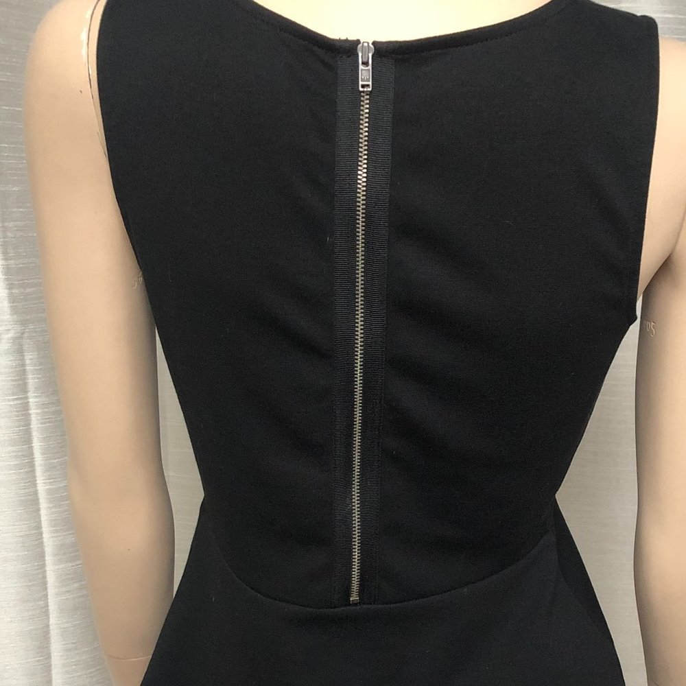 Ann Taylor LOFT Black Peplum Top XS petite